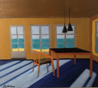 View artwork titled Coastal Cottage