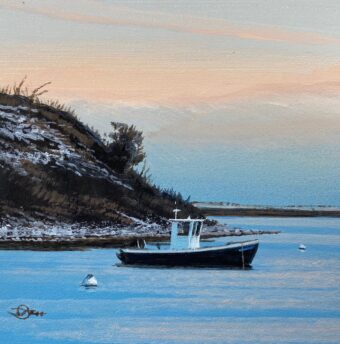 View artwork titled Winter Harbor