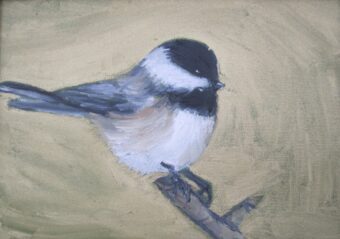 View artwork titled Black Capped Chickadee