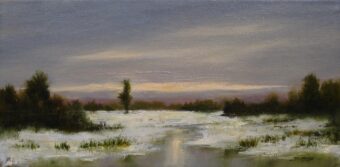 View artwork titled Marsh Sunset, Winter