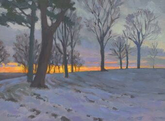 View artwork titled Winter Sunrise