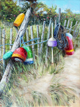 View artwork titled Buoys On a Fence