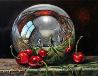 View artwork titled Reflecting On Cherries