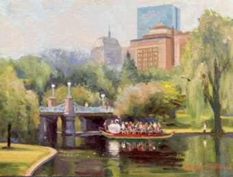 View artwork titled Swanboat Afternoon