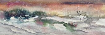 View artwork titled Morning Snow