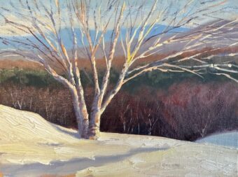 View artwork titled Winter in the White Mountains