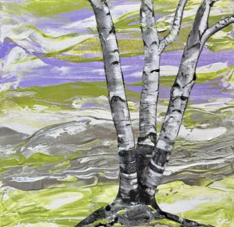 View artwork titled Birches