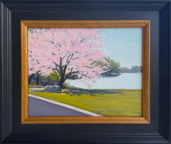 View artwork titled Spring on the Pond