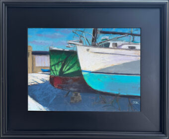View artwork titled Boat Yard