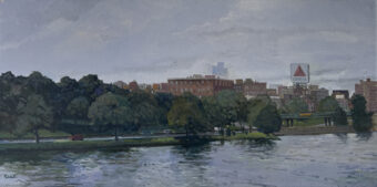 View artwork titled Misty Morning, Storrow Drive