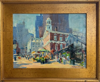 View artwork titled Fanning Hall Midday