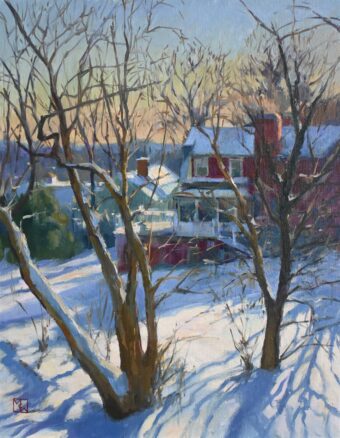 View artwork titled Hillside Winter