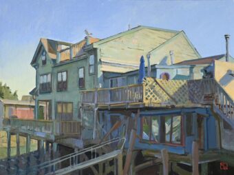 View artwork titled Rocky Pilings