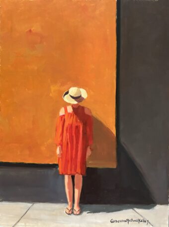 View artwork titled Woman In Red Sundress
