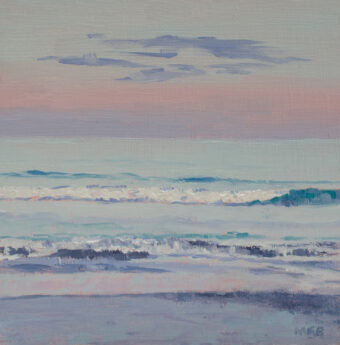View artwork titled Shades of Aqua and Pink