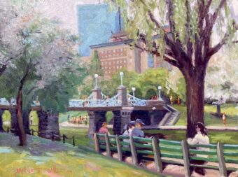 View artwork titled Spring in the Gardens