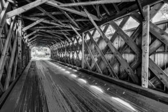 View artwork titled Worall Covered Bridge-III