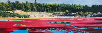 View artwork titled Gathering the Cranberries