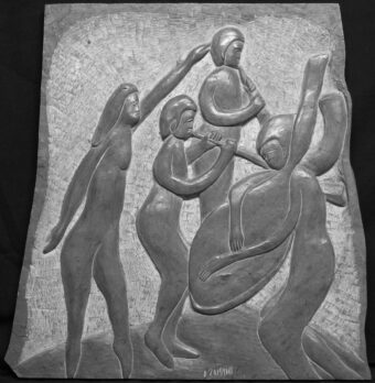 View artwork titled Jazz Musicians and a Dancer