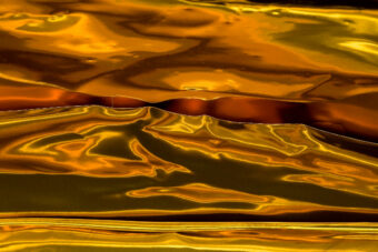 View artwork titled Lava Flow In Copper from the Metal Series