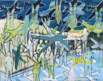 View artwork titled Waiting on a Plane