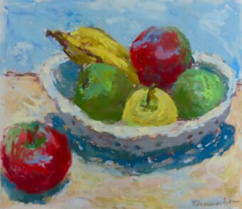 View artwork titled Fruit in a Bowl