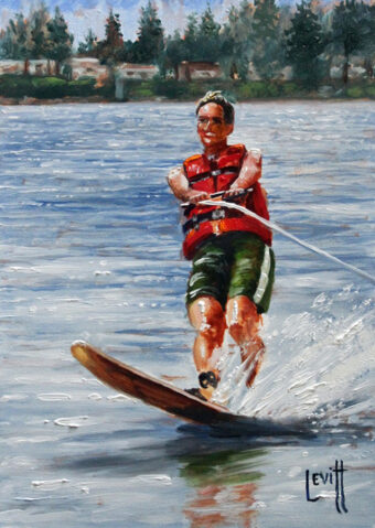 View artwork titled The Water Skier
