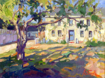 View artwork titled Summer at Strawbery Banke Museum