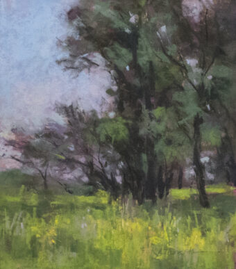 View artwork titled Spring Trees