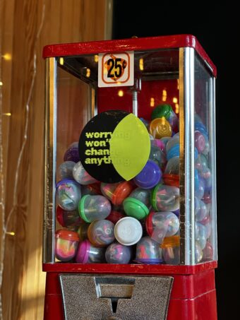 View artwork titled Worrying Won’t Change Anything