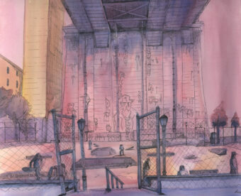 View artwork titled Skate Park