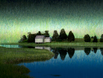 View artwork titled Salt Pond Sunset