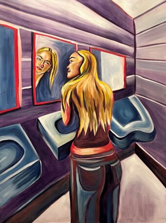 View artwork titled In the Bathroom