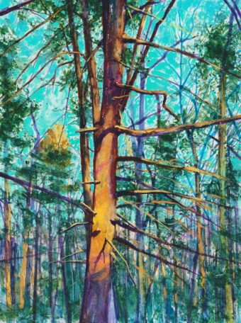 View artwork titled Golden Trees