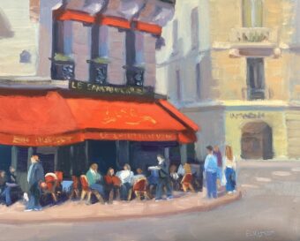 View artwork titled Sous l’Auvent Rouge