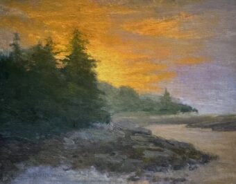 View artwork titled Coastal Sunrise
