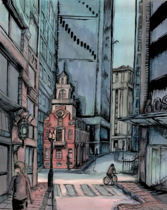 View artwork titled “Old State House”