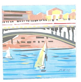View artwork titled Longfellow Bridge Boston