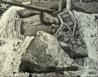 View artwork titled Thousand Acre Stream