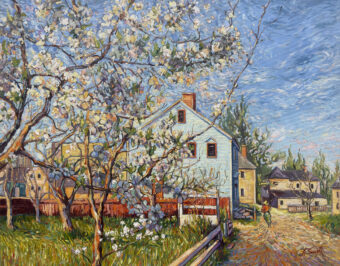 View artwork titled A Spring Walk. Honoring Vincent Van Gogh
