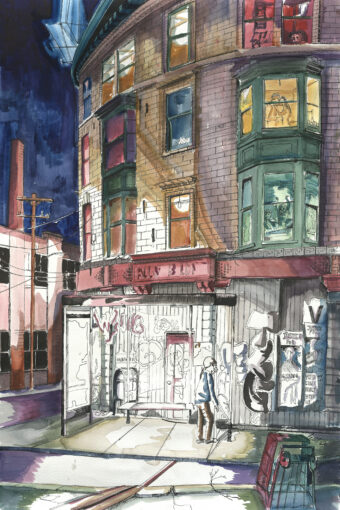 View artwork titled “Three and a Half Stages” (Outside the Window)