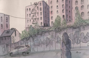 View artwork titled “Washington Heights at Dawn”