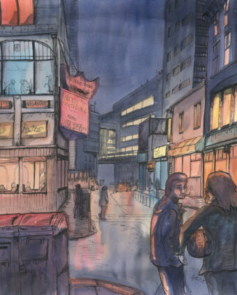 View artwork titled “Washington Street, Chinatown”