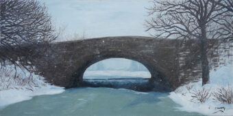 View artwork titled Winter Muddy River