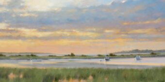 View artwork titled Morning Light on the River