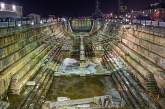 View artwork titled Navy Yard Dry Dock