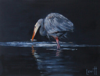View artwork titled Great Blue Heron