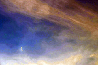 View artwork titled Morning Crescent
