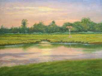 View artwork titled Saltmarsh Sunset