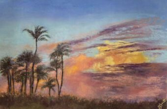 View artwork titled Amber Sky
